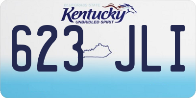 KY license plate 623JLI