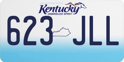 KY license plate 623JLL