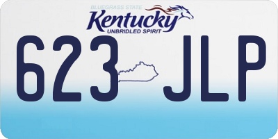 KY license plate 623JLP