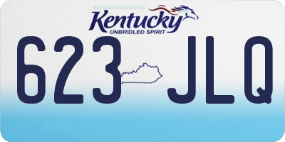 KY license plate 623JLQ