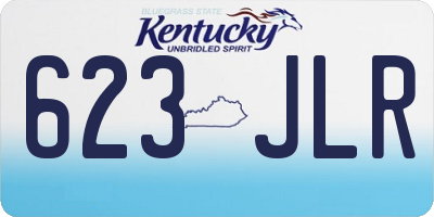 KY license plate 623JLR
