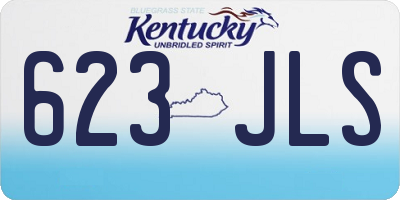 KY license plate 623JLS