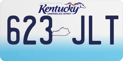 KY license plate 623JLT