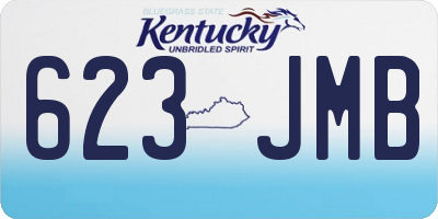 KY license plate 623JMB