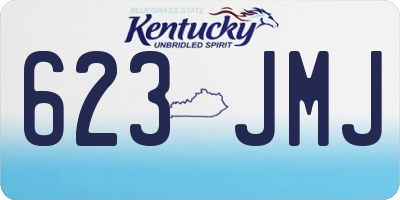 KY license plate 623JMJ