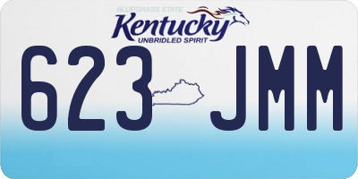 KY license plate 623JMM