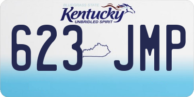 KY license plate 623JMP