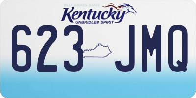 KY license plate 623JMQ