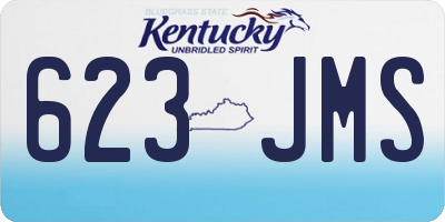 KY license plate 623JMS