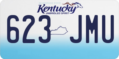 KY license plate 623JMU