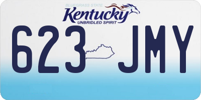 KY license plate 623JMY