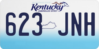 KY license plate 623JNH