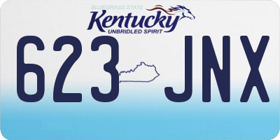KY license plate 623JNX