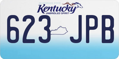 KY license plate 623JPB