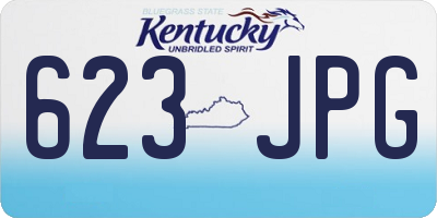 KY license plate 623JPG