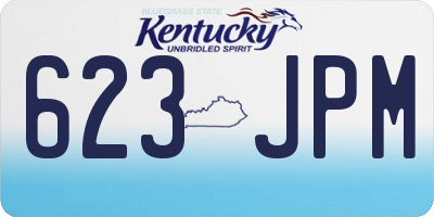 KY license plate 623JPM