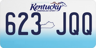 KY license plate 623JQQ