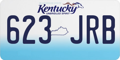 KY license plate 623JRB