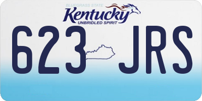 KY license plate 623JRS