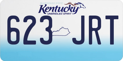 KY license plate 623JRT