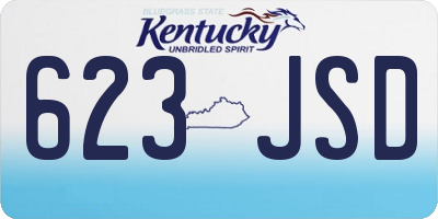 KY license plate 623JSD