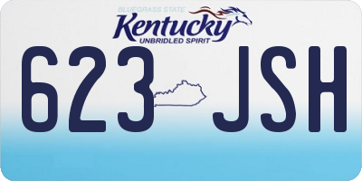 KY license plate 623JSH