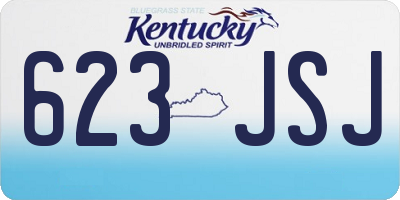 KY license plate 623JSJ