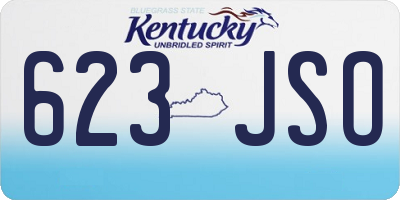KY license plate 623JSO