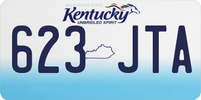 KY license plate 623JTA