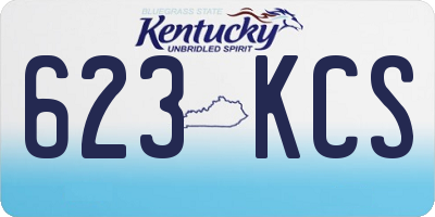 KY license plate 623KCS