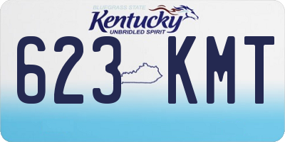 KY license plate 623KMT