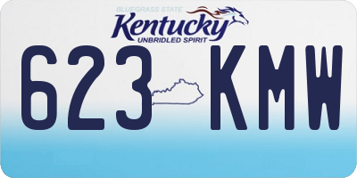 KY license plate 623KMW