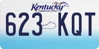 KY license plate 623KQT
