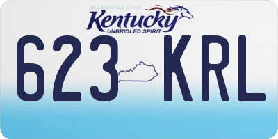 KY license plate 623KRL
