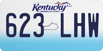 KY license plate 623LHW