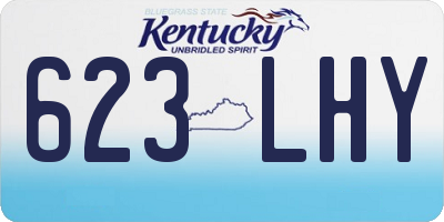 KY license plate 623LHY