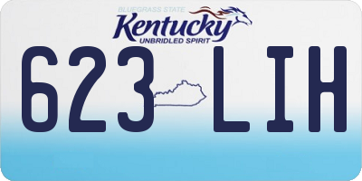 KY license plate 623LIH