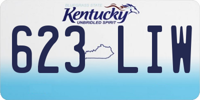 KY license plate 623LIW