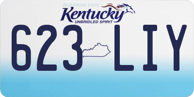 KY license plate 623LIY