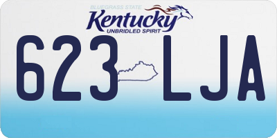 KY license plate 623LJA