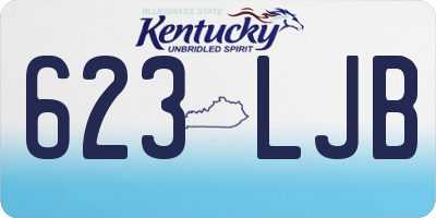 KY license plate 623LJB