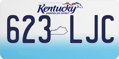 KY license plate 623LJC