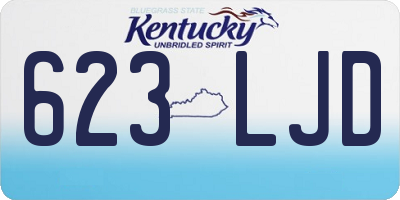 KY license plate 623LJD