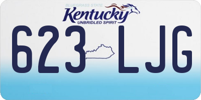 KY license plate 623LJG