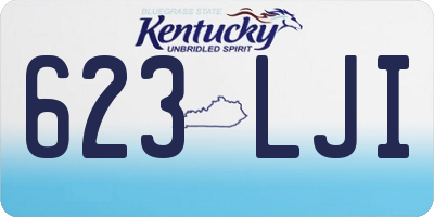 KY license plate 623LJI