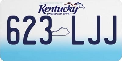 KY license plate 623LJJ