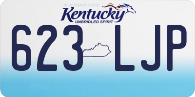 KY license plate 623LJP