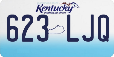 KY license plate 623LJQ
