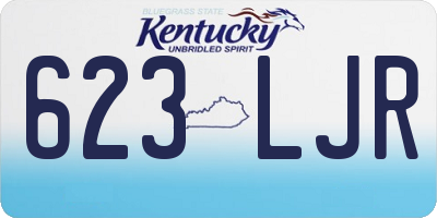 KY license plate 623LJR