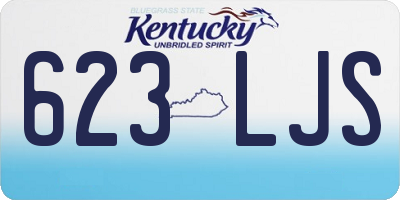 KY license plate 623LJS